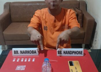 Tim Opsnal Sat Resnarkoba Polres Kampar Ciduk Pengedar Sabu di Siak Hulu