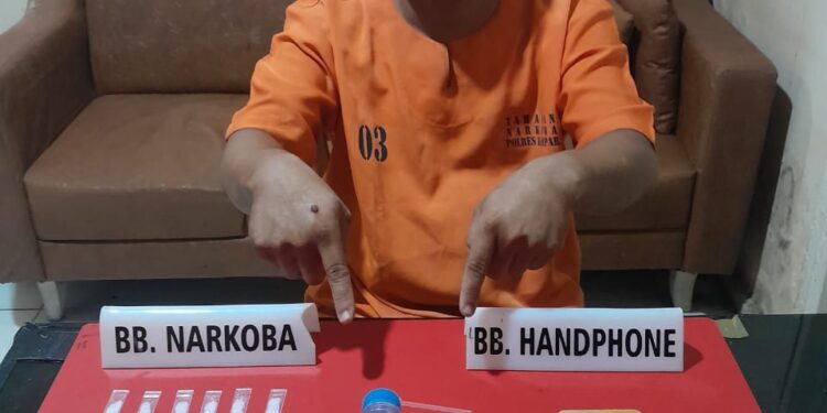 Tim Opsnal Sat Resnarkoba Polres Kampar Ciduk Pengedar Sabu di Siak Hulu