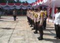 Polsek Kuantan Tengah Gelar Apel Persiapan Pengamanan Pacu Jalur Dalam Rangka HUT Kabupaten Kuansing