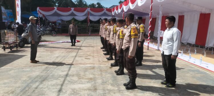 Polsek Kuantan Tengah Gelar Apel Persiapan Pengamanan Pacu Jalur Dalam Rangka HUT Kabupaten Kuansing