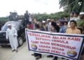 Aksi Resonansi Warga Kualu” Berikan Kontribusi” PP Tirta Riau Bakal Bantu Perbaikan Jalan Melalui CSR