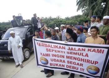 Aksi Resonansi Warga Kualu” Berikan Kontribusi”  PP Tirta Riau Bakal Bantu Perbaikan Jalan Melalui CSR