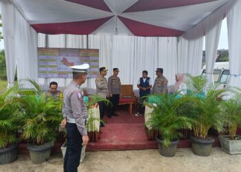 Kapolres Kuansing Pimpin Pengecekan Pos Pengamanan Natal dan Tahun Baru 2024 di Kecamatan Kuantan Mudik