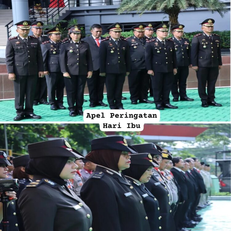 Peringati Hari Ibu” Polres Metro Jakarta Barat Gelar Upacara Bendera