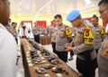 Kasi Propam Polres Kampar Gelar Apel Pemeriksaan Senpi dan Amunisi Anggota