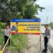 Ops Lllin LK Tahun 2024 Sat Lantas Polres Siak Pasang Spanduk Himbauan Sepanjang Jalan