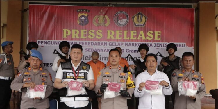 Pengungkapan Besar Kasus Narkotika di Penghujung Tahun,Polres Siak Amankan 2,6 Kg Shabu dan Pelaku