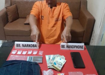 Polisi Ciduk Pengedar Sabu di Perumahan Kalimasa Permai, Sita 13,82 Gram Sabu