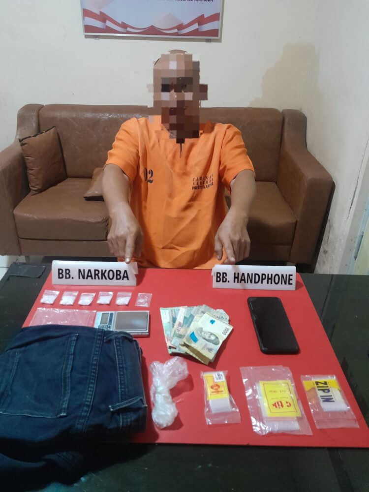 Polisi Ciduk Pengedar Sabu di Perumahan Kalimasa Permai, Sita 13,82 Gram Sabu