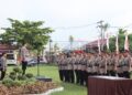 Kapolres Pelalawan AKBP Afrizal Asri, SIK, Pimpin Upacar Sertijab Kasat dan Kapolsek