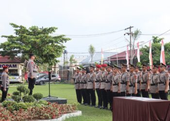 Kapolres Pelalawan AKBP Afrizal Asri, SIK, Pimpin Upacar Sertijab Kasat dan Kapolsek