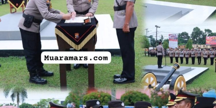 Polres Kampar Sertijab Kabag Ops dan Tiga Kapolsek Jajaran Polres Kampar