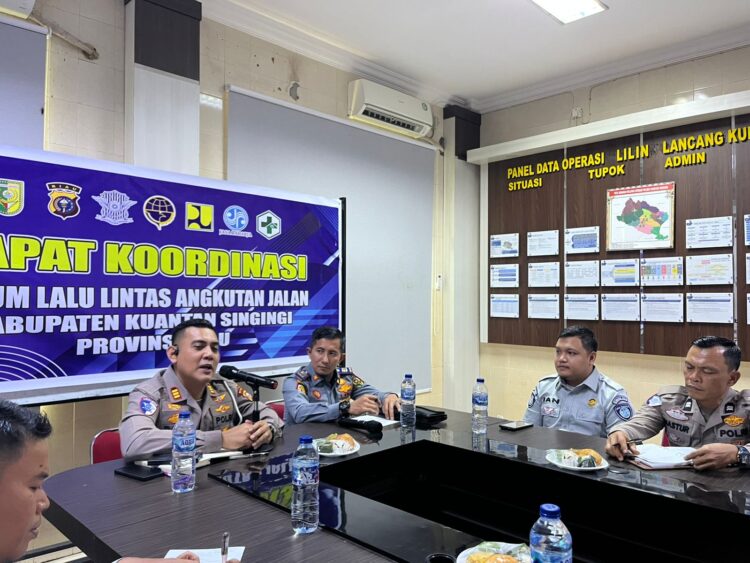 Libur Panjang Isra Mi’raj dan Imlek 2025″ Sat Lantas Polres Kuansing Gelar Rapat Forum Lalu Lintas dan Angkutan Jalan