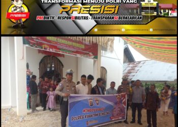 Sat Lantas Polres Kuansing Laksanakan Minggu Kasih di Gereja HKBP