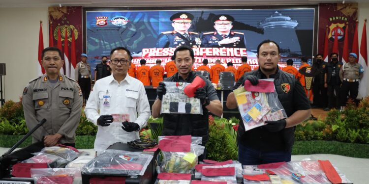 Ditreskrimum Polda Banten Tangkap 14 Orang Peredaran Uang Palsu