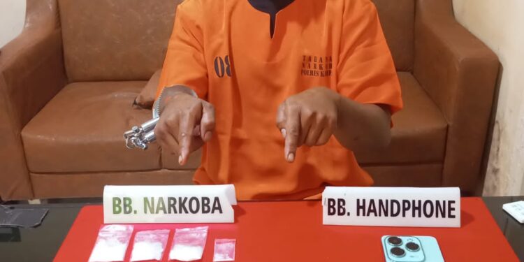 Satuan Narkoba Polres Kampar Ringkus Pengedar Sabu di Langgini, BB 16,08 Gram