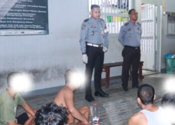 Lapas Klas II B Pasir Pangarayan Geledah Kamar Hunian Warga Binaan