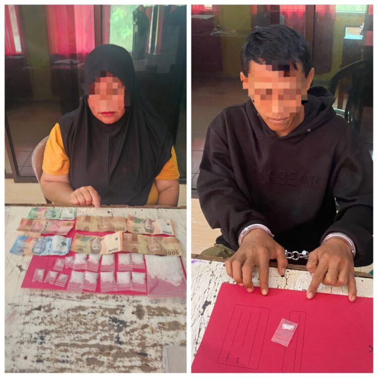 Polsek Kampar Kiri Ungkap Dua Orang Kasus Narkoba 17 Hram BB diamankan