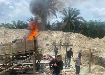Polsek Singingi Tertibkan Aktivitas PETI di Desa Kebun Lado