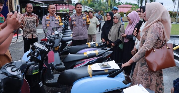 Polres Kampar Ungkap Kasus Curanmor, 13 Sepeda Motor dan 1 Tersangka Ditangkap!