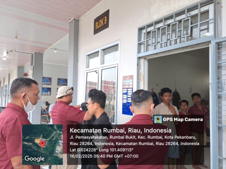 Tak Peduli Hari Libur, LPKA KLAS II Pekanbaru Tetap Lakukan Razia Kamar Hunian!