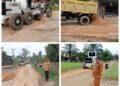 25 Kades dan Muspika Idi Tunong Bantu Rehap Jalan lintas Kecamatan