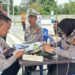 Tim Dirlantas Gabungan Lakukan Penertiban Odol di Tol Permai