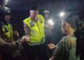 Tim Sahur ON The Road Ditlantas Polda Riau Sambangi Masyarakat di Pengungsian