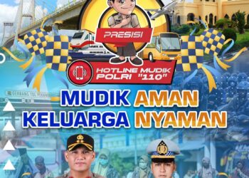 Sat Lantas Polres Siak Sosialisasi Hotline Mudik Polri 110: “Mudik Aman, Keluarga Nyaman