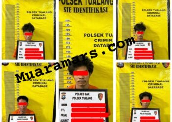 4 Pelaku Curat dan 1 Penadah di Amankan Tim Opsnal Polsek Tualang