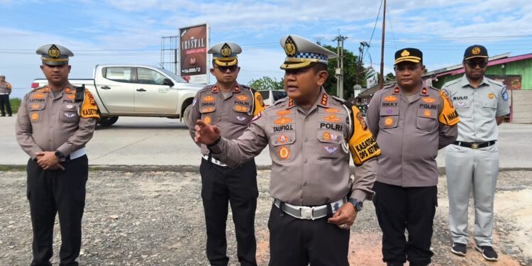 Dirlantas Polda Riau dan Istansi Terkait Pantau Arus Mudik Hari Ke-3 Idul Fitri 1446 H