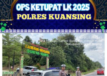 Sat Lantas Polres Kuansing Gelar Patroli di Objek Wisata dan Tempat Keramaian