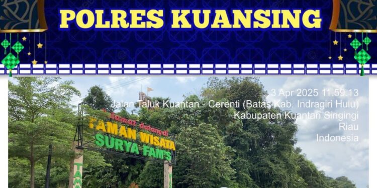 Sat Lantas Polres Kuansing Gelar Patroli di Objek Wisata dan Tempat Keramaian