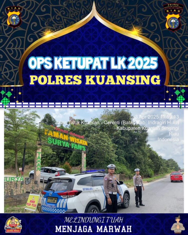 Sat Lantas Polres Kuansing Gelar Patroli di Objek Wisata dan Tempat Keramaian