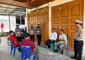 Sat Lantas Polres Kuansing Laksanakan Minggu Kasih di Gereja HKBP Kecamatan Kuantan Tengah