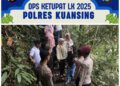 Personel Pos Pam Kasang Beri Himbauan Kamtibmas di Lokasi Wisata Air Terjun Guruh Gemurai
