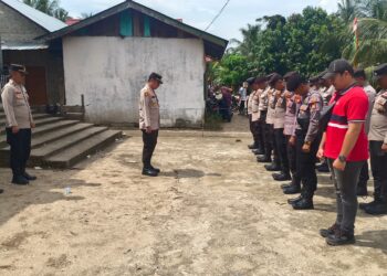 Polsek Cerenti Apel Pengamanan Festival Pacu Jalur Event Silaturahmi Idulfitri 1446 H