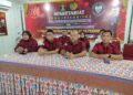 Semangat Baru Pasca Idul Fitri, Lapas Pekanbaru Ikuti Halal Bihalal Bersama Dirjenpas