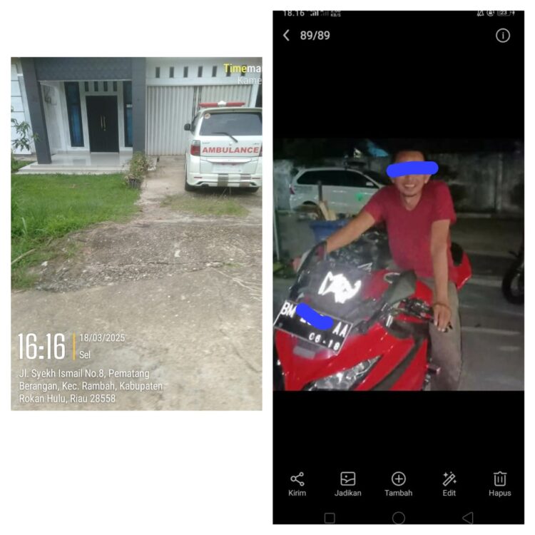 Buseeeet,,,,!!! 1 Unit Mobil Ambulance Terparkir Rapi di Rumah Pribadi Honorer RSUD Rohul