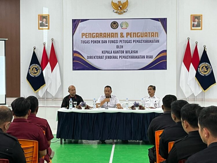 Lapas Kelas IIA Pekanbaru menerima kunjungan dari Direktur Kepatuhan Internal Direktorat Jenderal Pemasyarakatan