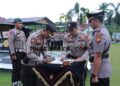 Kapolres Kampar AKBP Mirhadi Hadiri Apel Sertijab Kapolsek dan Kasat