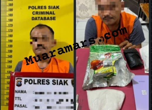 Polres Siak Ungkap Kasus Peredaran Narkotika Jenis Shabu Seberat 217,96 Gram