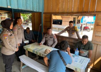 Sat Binmas Polres Kuansing Berihimbauan OPS Pekat di Kecamatan Kuantan Tengah