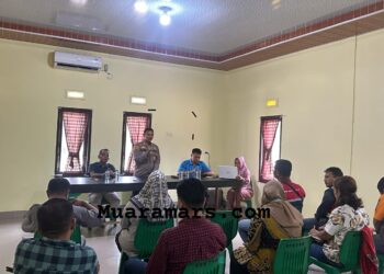 Polsek Tambang laksanakan Rapat Koordinasi Terkait Harkamtibmas Dalam Operasi Larangan Pemanfaatan Tambang Ilegal