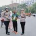 Tim Polwan Cantik Ditlantas Polda Riau Dapat Sambutan Hangat di Car Free Day Pekanbaru