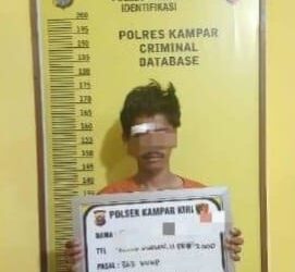 Pencuri Kotak Infaq Masjid Ditangkap Polsek Kampar Kiri