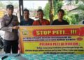 Polsek Kuantan Mudik Pajangkan Himbauan Larangan Aktivitas PETI