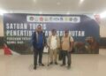 Datangi Posko Satgas PKH, Manaek Siahaan Serahkan 500 Hektar Lahan Kebun Kelapa Sawit ke Negara