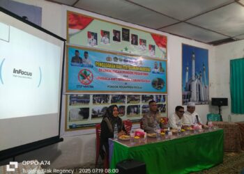 Polsek Tualang dan LAN Siak Edukasi Bahaya Narkoba di Pesantren FATAHA