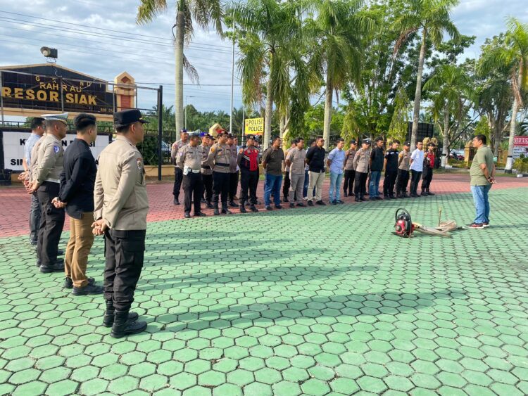 Polres Siak Gelar Patroli Gabungan Antisipasi C3, Laka Lantas, dan Karhutla di Sejumlah Titik Rawan
